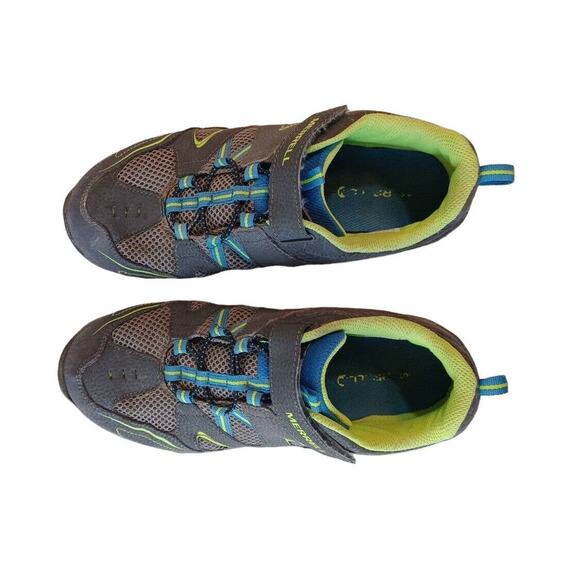 Merrell ML-B Trail Chaser Hiking Shoes Women's Size 6.5 EU 37.5 Grey Blue Yellow - Picture 6 of 7